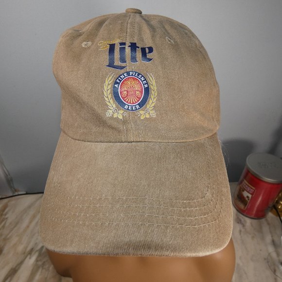 Adjustable Baseball Hat Cap Miller Light - Picture 2 of 11